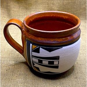 Vintage Tina Richardson Southwest Indian Style Pottery  / Mug